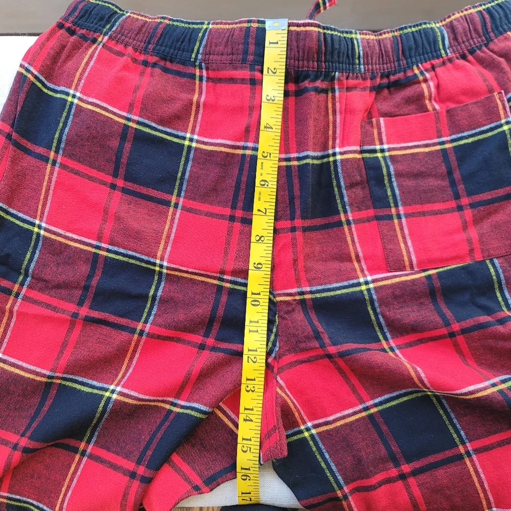 New! J. Crew XL Flannel Sleep Red Black Plaid PJ Pants Bottoms Buffalo Check NWT